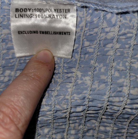 Princess Polly TIARNIE TOP BLUE, Size 4 - Picture 9 of 10